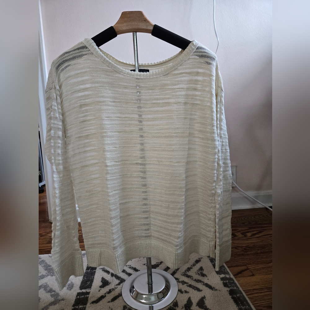American Eagle, Textured, light Cream Sweater